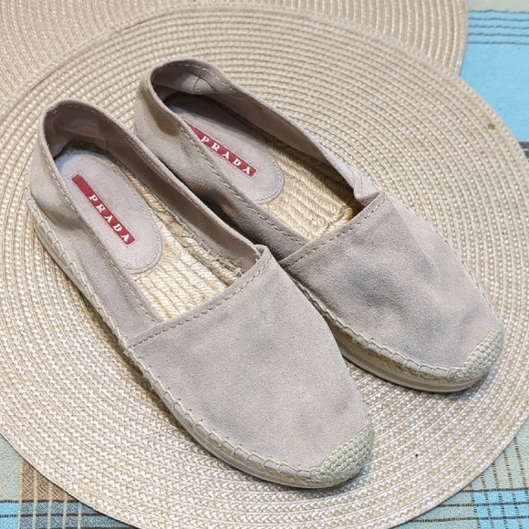 Prada Women's Tan Espadrilles - Picture 1 of 7
